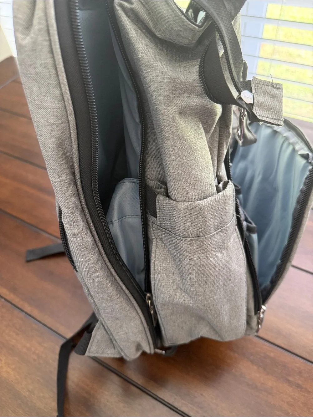 Gray Travel Backpack